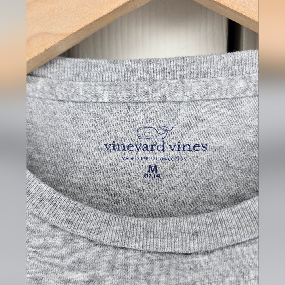 Kids Vineyard Vines Halloween Long Sleeve Tee – Gray, Size M (12–14), Like New - Picture 6 of 6